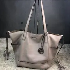 MICHAEL CORSトートバッグ レザー ベージュ 肩掛け