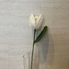 【枯れない花】チューリップ　白