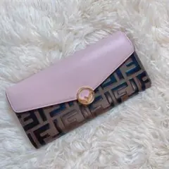 FENDI フェンディ 二つ折り財布 長財布 F is コンチネンタル Fロゴ