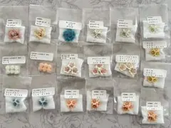 ★カボション　バラ　薔薇　小花　モチーフ パーツ　デコパーツ