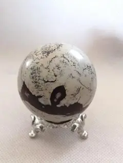 【新品】茶とクリーム色系の草木がポイントのピクチャージャスパー　8-62