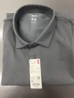 新品 ユニクロ エアリズム コットン フルオープン ポロシャツ 半袖 XL