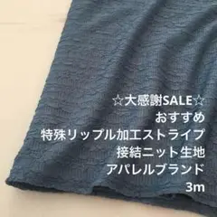 D8X/5130-02◆3m 感謝祭/ポリ系特殊接結ニット生地/アパレルブランド