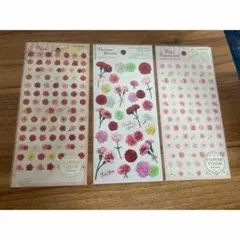 花柄シールセット 3枚入り