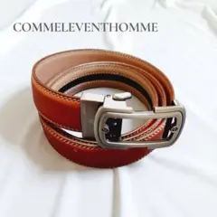 COMME LE VENT HOMME レザーベルト 本革 ブラウン　レディース