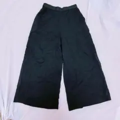 【ａ.ｖ.ｖ】ワイドパンツ・キュロット風・ブラック・Sサイズ