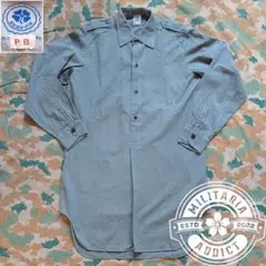 [スイス軍] 当時物 60s SWISS ARMY スイス軍 グランパシャツ L