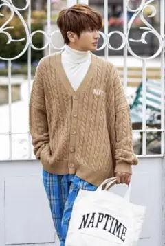 ナップタイム　naptime. Nissy 西島隆弘　カーディガン　ネイビー ナップタイム naptime. Nissy 西島隆弘 カーディガン ネイビー