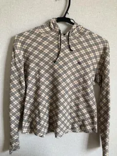 Burberryフード付き長袖カットソー