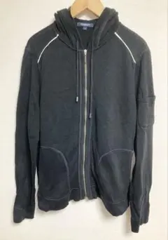 BURBERRY LONDON ジップアップパーカー　黒　15BR YK0428