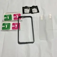 iPhone保護フィルム ガラス保護フィルム カメラフィルム クリア 2+2枚