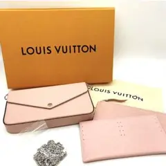 ルイヴィトン エピ ポシェットフェリシー ローズ チェーン ショルダーバッグ