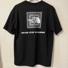 THE NORTH FACE バンダナ柄スクエアロゴ T NT32349M