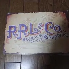 R.R.L & Co. dry goods & suppliesブリキパネル