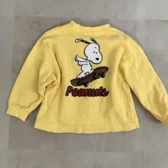 100cmスヌーピー PEANUTS 黄色 トレーナー
