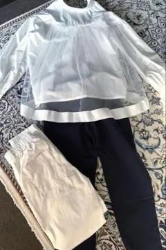 ✨未使用✨白シャツ＆ストレッチパンツ2点