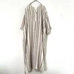 （美品）ゲンテン　リネン　シルクワンピース38