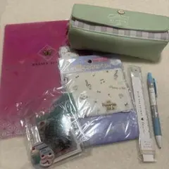文房具セット ミントグリーン ペンケース