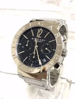 【極上品】BVLGARI ブルガリ 時計 bb38ssch クロノグラフ
