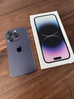 iPhone 14 pro 128GB ディープパープル　箱付属品あり　美品