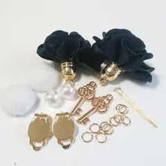 【8】イヤリング作成キット 金具 パーツ 資材
