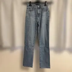 UNIQLO ストレートデニム ライトブルー（まとめ買いのみ対応商品）