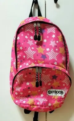 OUTDOOR リュック　ピンク　星