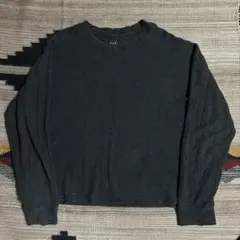 00s OLDGAP ニット　短丈　コットンニット　レギュラー　ワッフル　古着