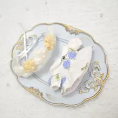 12cm ぬい服 おはなわんぴ ブルー5