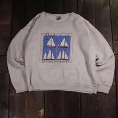 ９０sヴィンテージ　スウェット　リー　LEE USA製　霜降り　ビックプリントL