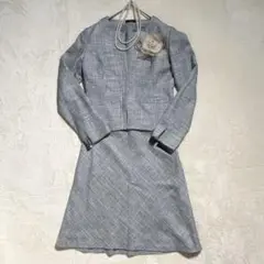 【美品】COMME CA ISM ツイード セットアップ フォーマル L ラメ