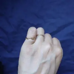 ティファニー ジグザグ リング 750 8号