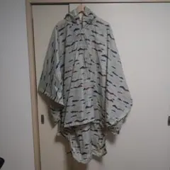 モンベル　プリント　トレッキング　ポンチョ　S