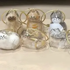 6種類セット　ガチャ　うちの子のけだまだま風　コンパクト　キーホルダー　猫