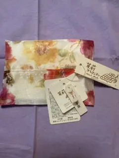 花柄シルク風ティッシュケース