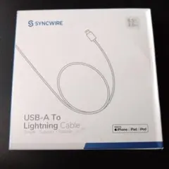 充電ライトニングケーブル iPhone 2M MFi認証 SYNCWIRE