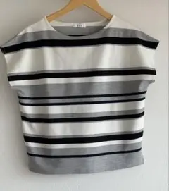 a.v.v シャツ サイズＬ　ストライプ ノースリーブニット