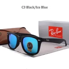 Ray-Ban C3 Black/Ice Blue 2140 サングラス