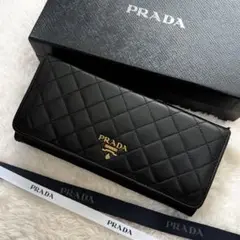美品 PRADA プラダ 2つ折り 長財布