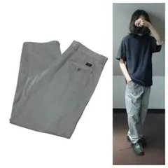 DOCKERS グレー チノパン　ドッカーズ　刺繍ロゴ