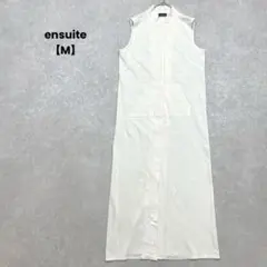 a2100＊ensuite ノースリーブワンピース　アイボリー【M】お洒落