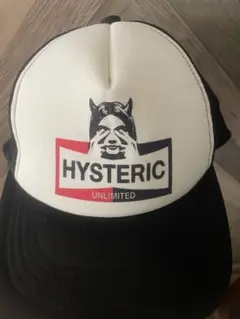 HYSTERIC GLAMOUR ロゴキャップ ホワイト/ブラック