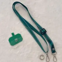 スマホショルダー スマホストラップ ネックストラップ グリーン