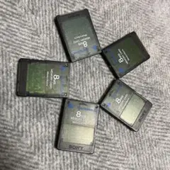 ps2 メモリーカード クリアブラック 5枚セット