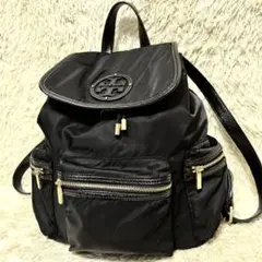 トリーバーチ Tory Burch ナイロンレザー 大容量 リュックバックバッグ