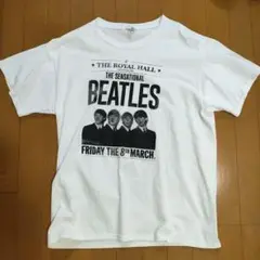 【古着/ヴィンテージ】THE BEATLES バンドt ホワイト 丸胴
