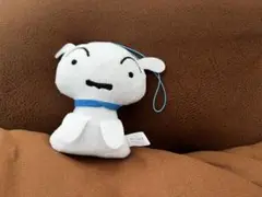 クレヨンしんちゃん　白　ぬいぐるみ　キーホルダー
