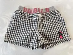 DOUBLE B チェック柄ショートパンツ 120
