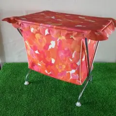 昭和レトロ　花柄収納ボックス