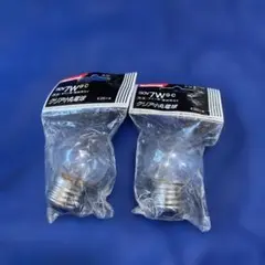 新品未開封　クリア小丸電球　E26口金　110V7WGC 2個セット